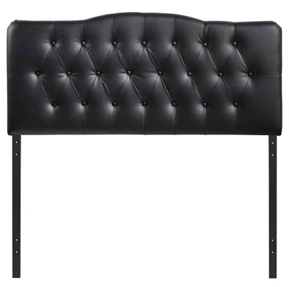 headboards | CasaFoyer  Annabel Button Tufted Faux Leather Full Headboard | Elegant & Durable Bedroom Accent | casafoyer.myshopify.com