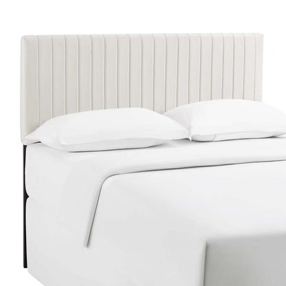 Bed | CasaFoyer Opulent Keira King/California King Headboard | Channel Tufted Design | Velvet Texture | Sturdy Construction | Performance Velvet Fabric | Dense Foam Padding | casafoyer.myshopify.com