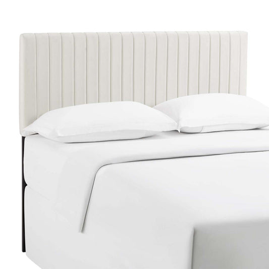 Bed | CasaFoyer Opulent Keira King/California King Headboard | Channel Tufted Design | Velvet Texture | Sturdy Construction | Performance Velvet Fabric | Dense Foam Padding | casafoyer.myshopify.com