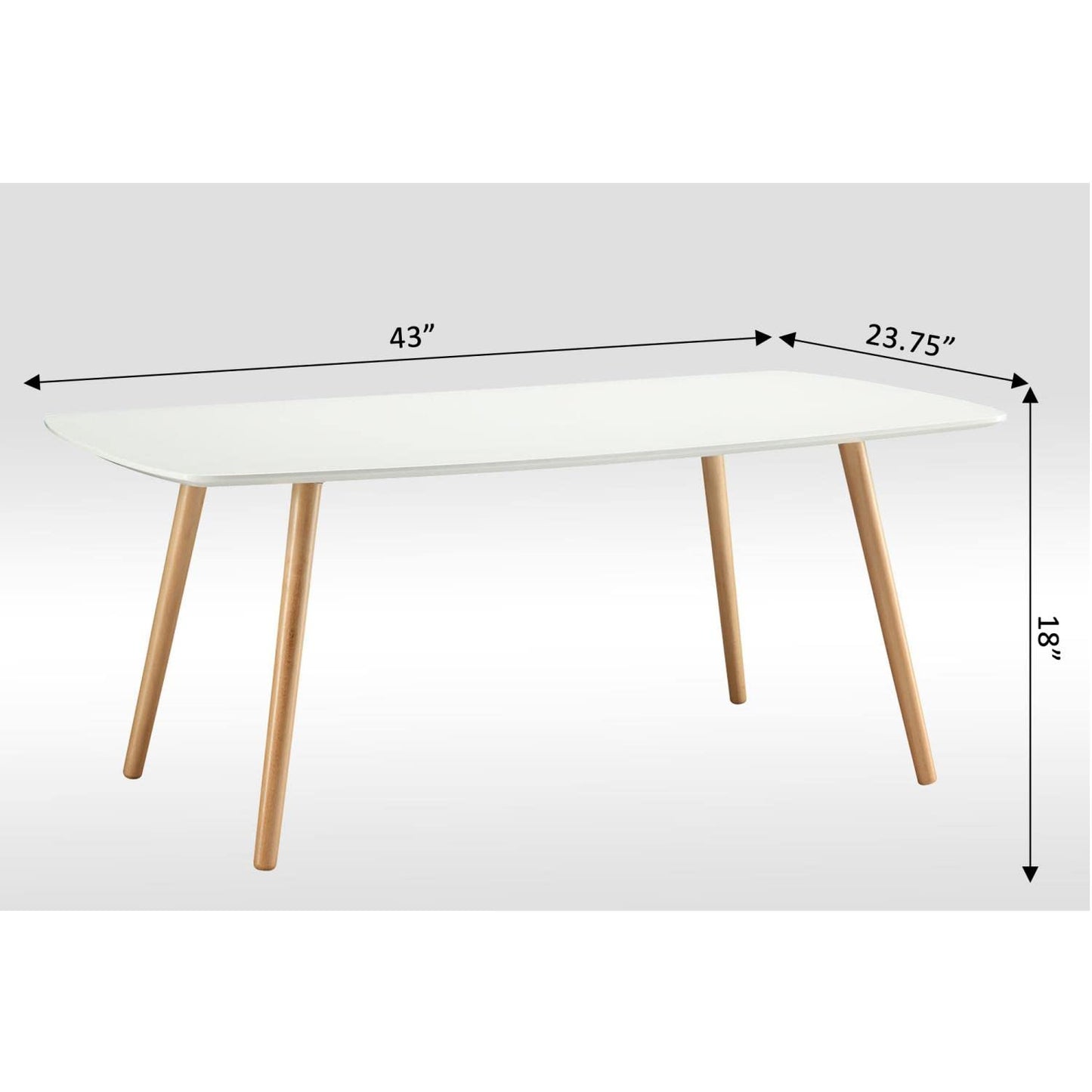TABLE | Oslo Coffee Table | Mid Century Style | Multiple Finishes | Solid Wood Legs | Easy Assembly | Perfect Match for Your Decor | casafoyer.myshopify.com