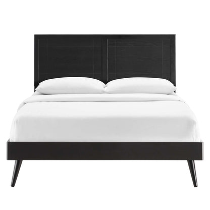 Bed | CasaFoyer Marlee Wood Full Platform Bed | Modern Design with Retro Touch | Durable Construction | No Box Spring Needed | Easy Assembly | 601 lbs Weight Capacity | casafoyer.myshopify.com