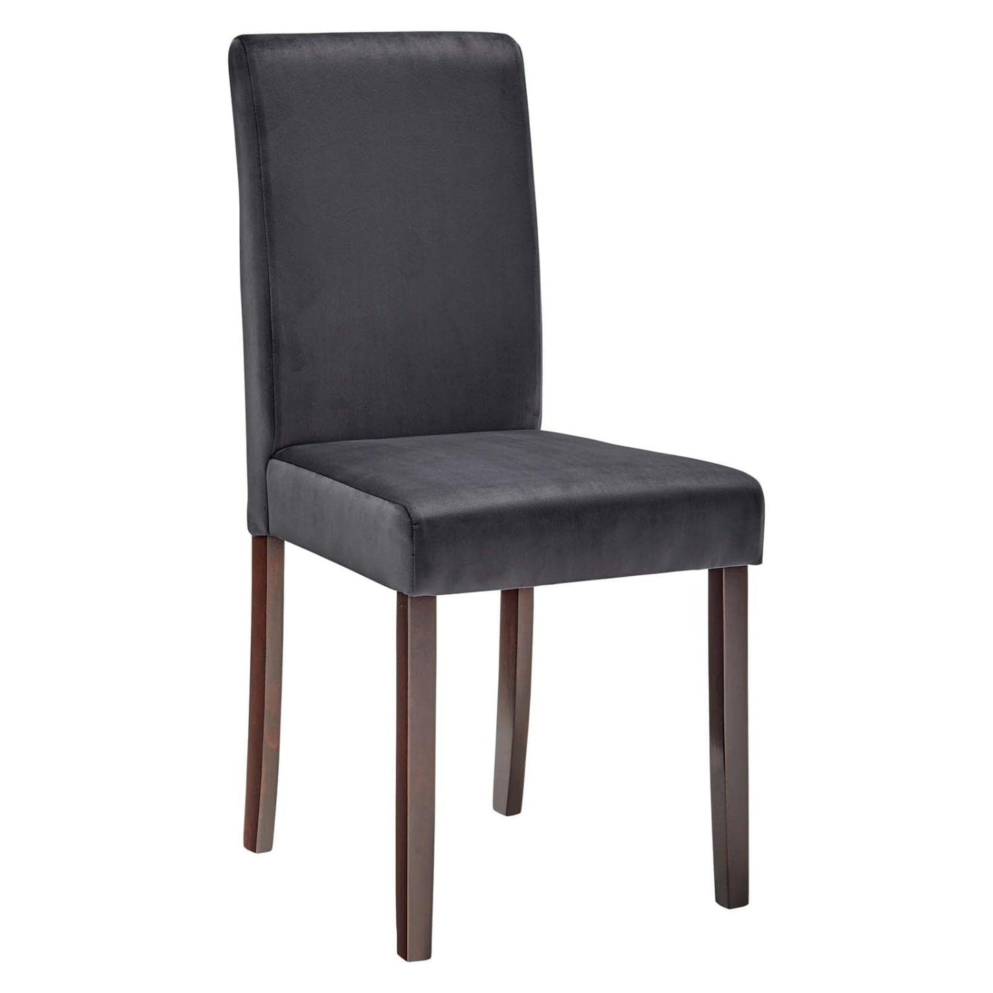 home office desk chairs | CasaFoyer Prosper Modern Velvet Upholstered Parsons Dining Chair Set | Elegant, Sturdy, Comfortable | Perfect for Dining, Living Room, Office | Gray (Set of 2) | casafoyer.myshopify.com