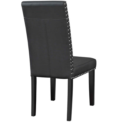 home office desk chairs | CasaFoyer Parcel Dining Chair Set of 2 | Faux Leather Upholstered | Nail-Head Trim | Comfortable Foam Padding | Solid Wood Legs | Easy Assembly | Stylish Dining Enhancement | casafoyer.myshopify.com