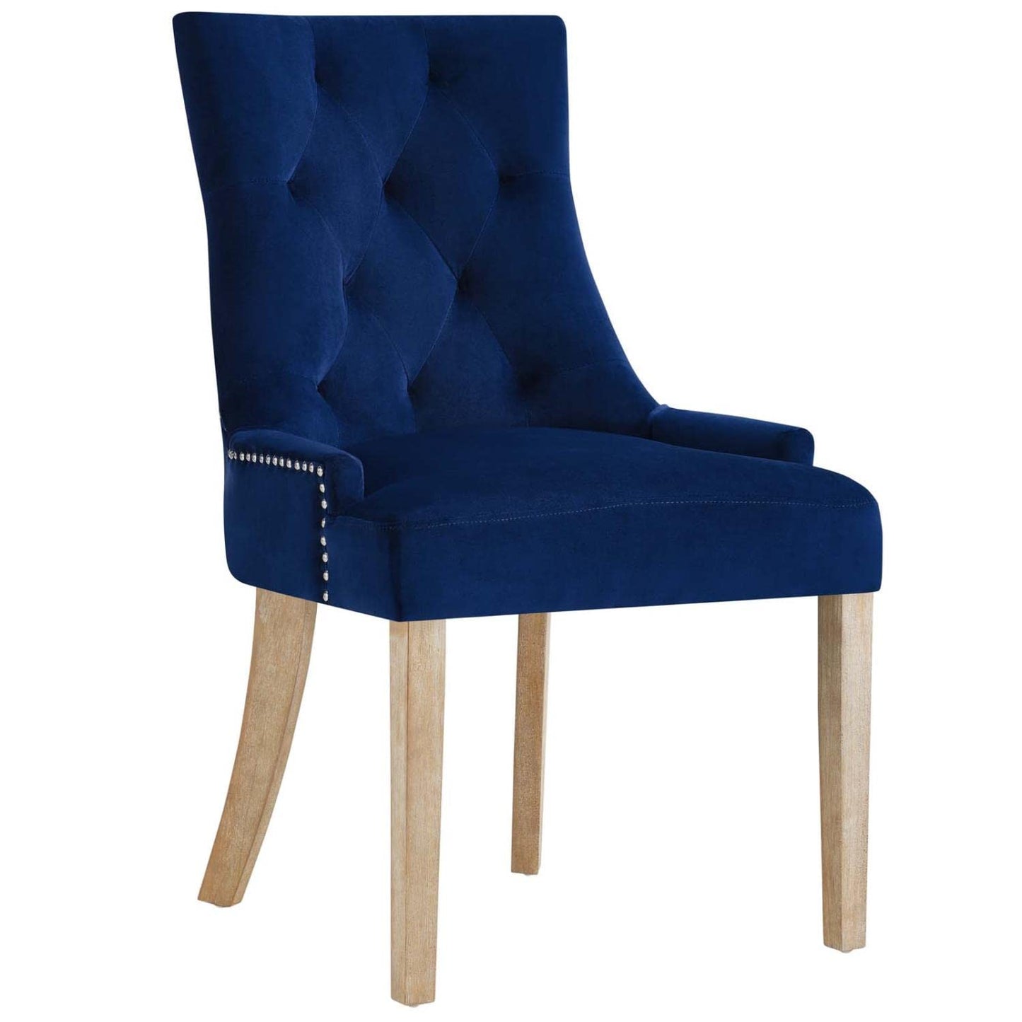 home office desk chairs | CasaFoyer Pose Performance Velvet Dining Chair Set | Modern Farmhouse Style | Elegant Tufting | Nailhead Trim | Stain-Resistant Velvet Upholstery | Decorative Metal Ring | Solid Wood Legs | Set of 2 | casafoyer.myshopify.com