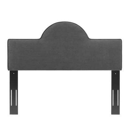 Bed | CasaFoyer Dawn Performance Velvet Full/Queen Headboard | Sunrise-inspired Design | Stain-resistant Upholstery | Cushioned Foam | Adjustable Height | Easy Assembly | casafoyer.myshopify.com