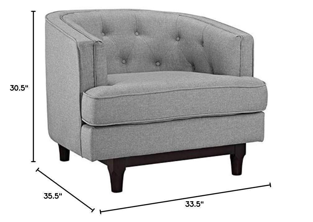 home office desk chairs | CasaFoyer Coast Armchair Set of 2 | Elegant Deep Button Tufting | Polyester Upholstery | Walnut Stained Wood Legs | Removable Seat Covers | Comfortable & Durable | casafoyer.myshopify.com