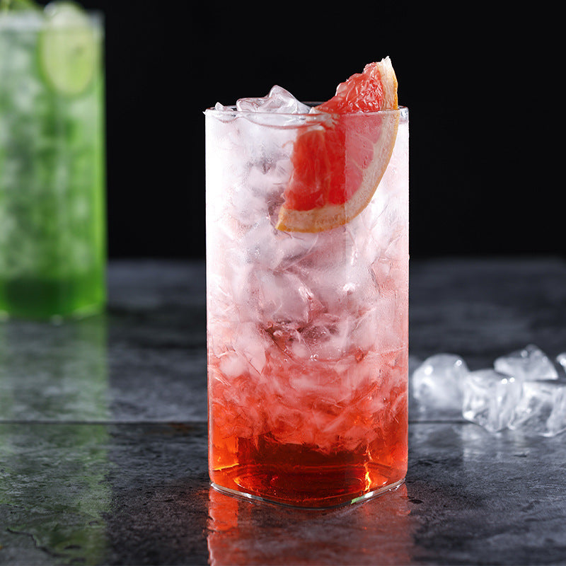 Cocktail Glass | CasaFoyer Light Square Simple Bubble Juice Cocktail Glass | casafoyer.myshopify.com