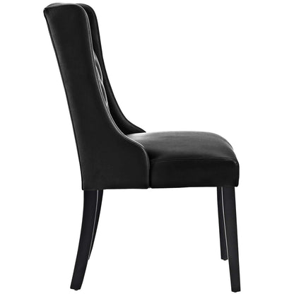 home office desk chairs | CasaFoyer Baronet Luxury Button Tufted Dining Chair | Elegant Vinyl Upholstery | Solid Wood Frame | Comfortable Seating | Non-Marking Foot Glides | casafoyer.myshopify.com
