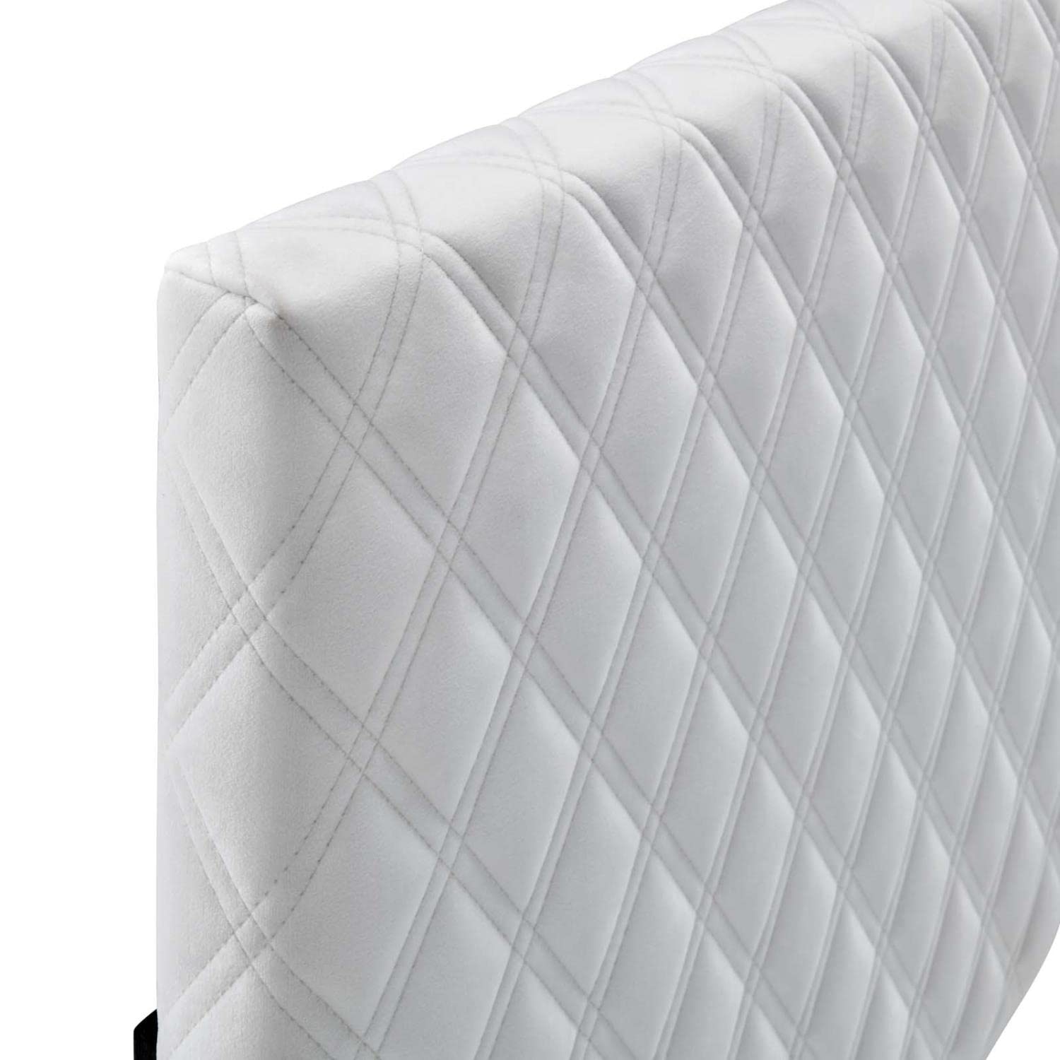 headboards | CasaFoyer Angela Tufted Diamond Lattice Performance Velvet Full/Queen Headboard | Adjustable Height | White | casafoyer.myshopify.com