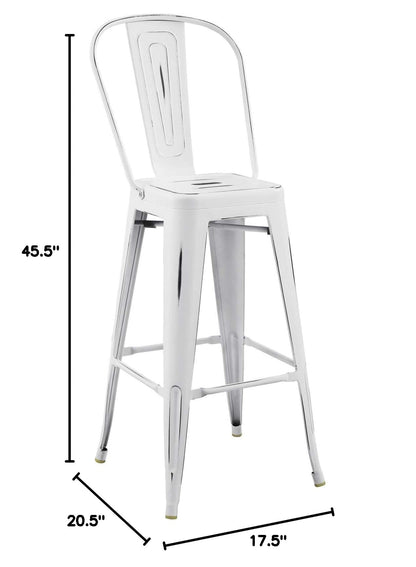 home office desk chairs | CasaFoyer Promenade Bar Stool | Vintage Powder Coated Steel | Classic Bistro Charm | Versatile & Stylish | Perfect for Breakfast Nook or Bar Area | casafoyer.myshopify.com