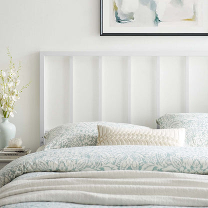 headboards | CasaFoyer Tatum Metal King Headboard | Sleek Design | Durable Iron Construction | Easy Customization | White | casafoyer.myshopify.com