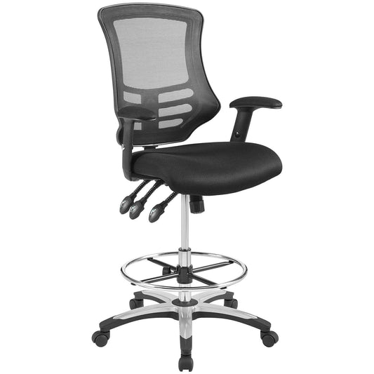 home office desk chairs | CasaFoyer Calibrate Office Chair | Adjustable Armrests | Breathable Mesh Back | Waterfall Seat | 360 Swivel | User-Friendly & Durable | Black | casafoyer.myshopify.com