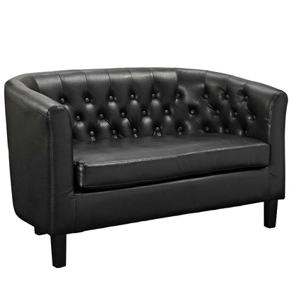 sofas | Prospect Chesterfield Loveseat | Timeless Elegance & Modern Sophistication | Button Tufting | Plush Foam Padding | High-Quality Faux Leather | casafoyer.myshopify.com