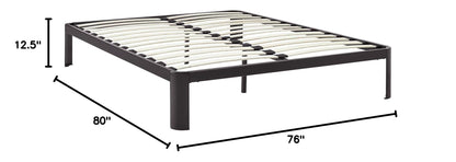 bed frames | CasaFoyer Corinne Bed Frame | Sleek Design | Slatted Wood Support | Durable Steel Frame | No Boxspring Needed | Ideal for Memory Foam, Spring, Latex, Hybrid Mattresses | 1300 lbs Weight Capacity | King Size | casafoyer.myshopify.com
