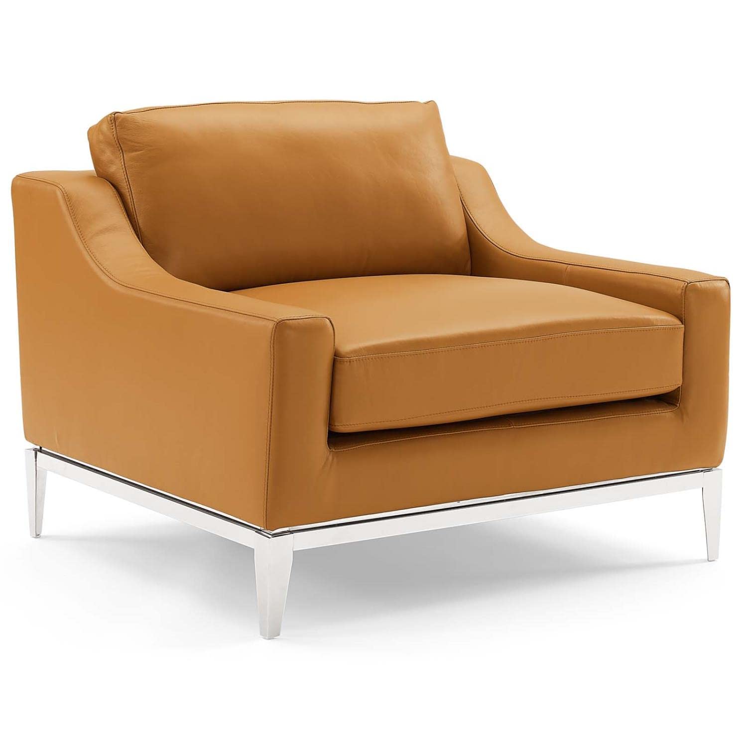kitchen and dining room sets | CasaFoyer Harness 3 Piece Set | Leather Sofa, Loveseat, Armchair | Ultimate Comfort | Modern Design | Stainless Steel Base | Tan Color | casafoyer.myshopify.com