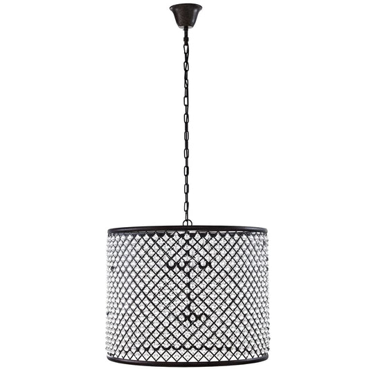 Light_fixtures | Prosperity Chandelier | Opulent Steel & Crystal Lighting Fixture | Rustic, Vintage, Industrial Modern Decor | Adjustable Chain | 8 Sockets for 25w Bulbs | casafoyer.myshopify.com