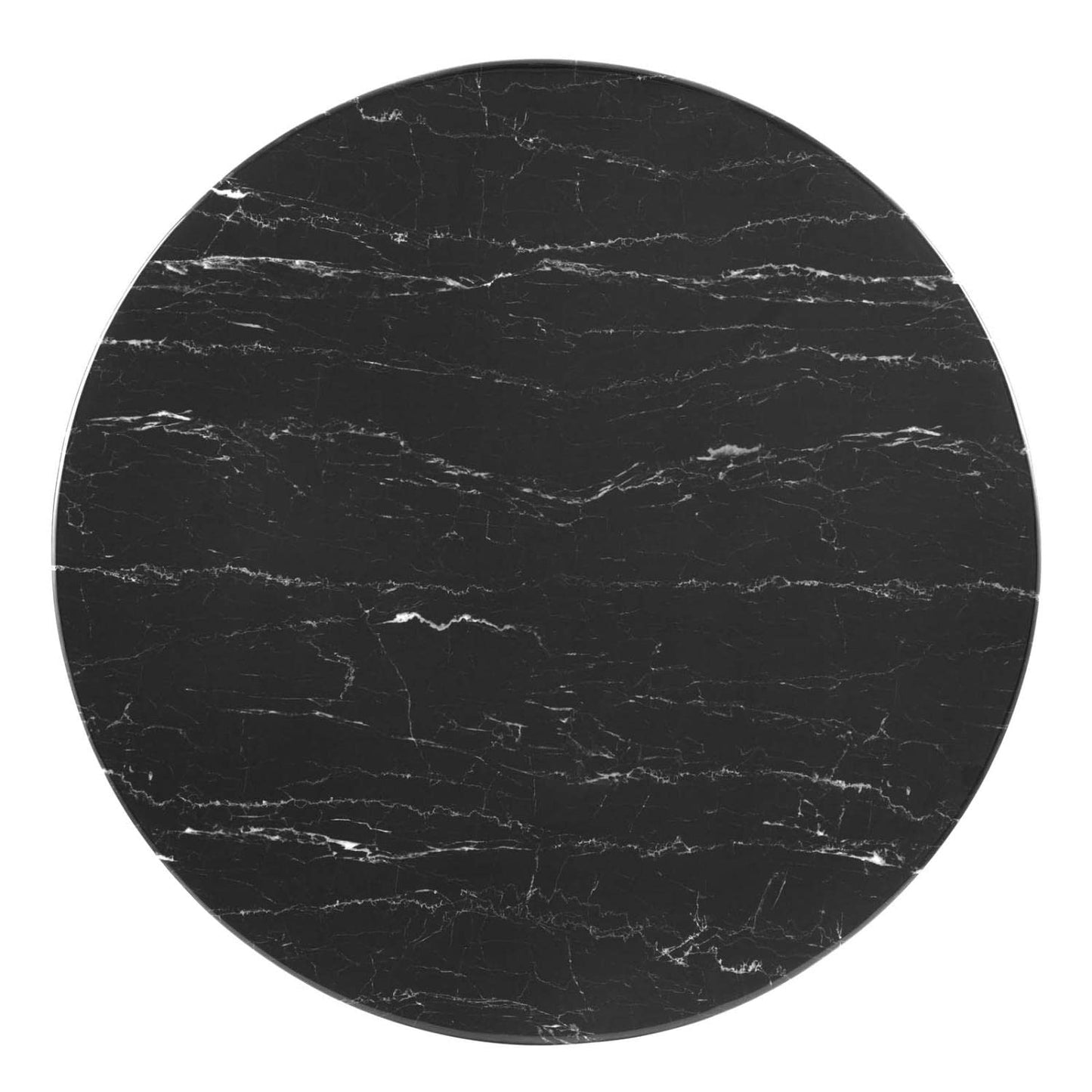 patio dining tables | CasaFoyer Zinque Dining Table | 28 Artificial Marble | Stylish Design | Easy to Clean | Black & Gold Base | Assembly Required | casafoyer.myshopify.com