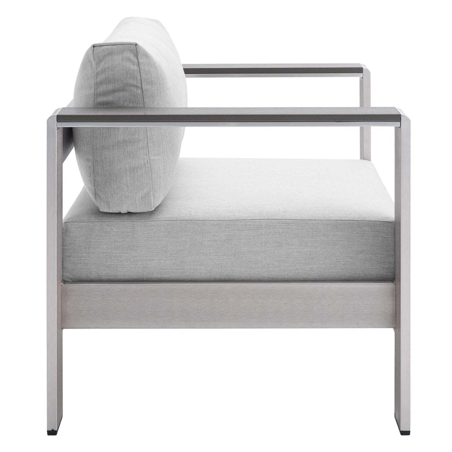 kitchen and dining room sets | CasaFoyer Shore Aluminum 4 Piece Outdoor Patio Furniture Set | Weather Resistant | Sunbrella Cushions | Sofa, Armchairs, Coffee Table | casafoyer.myshopify.com