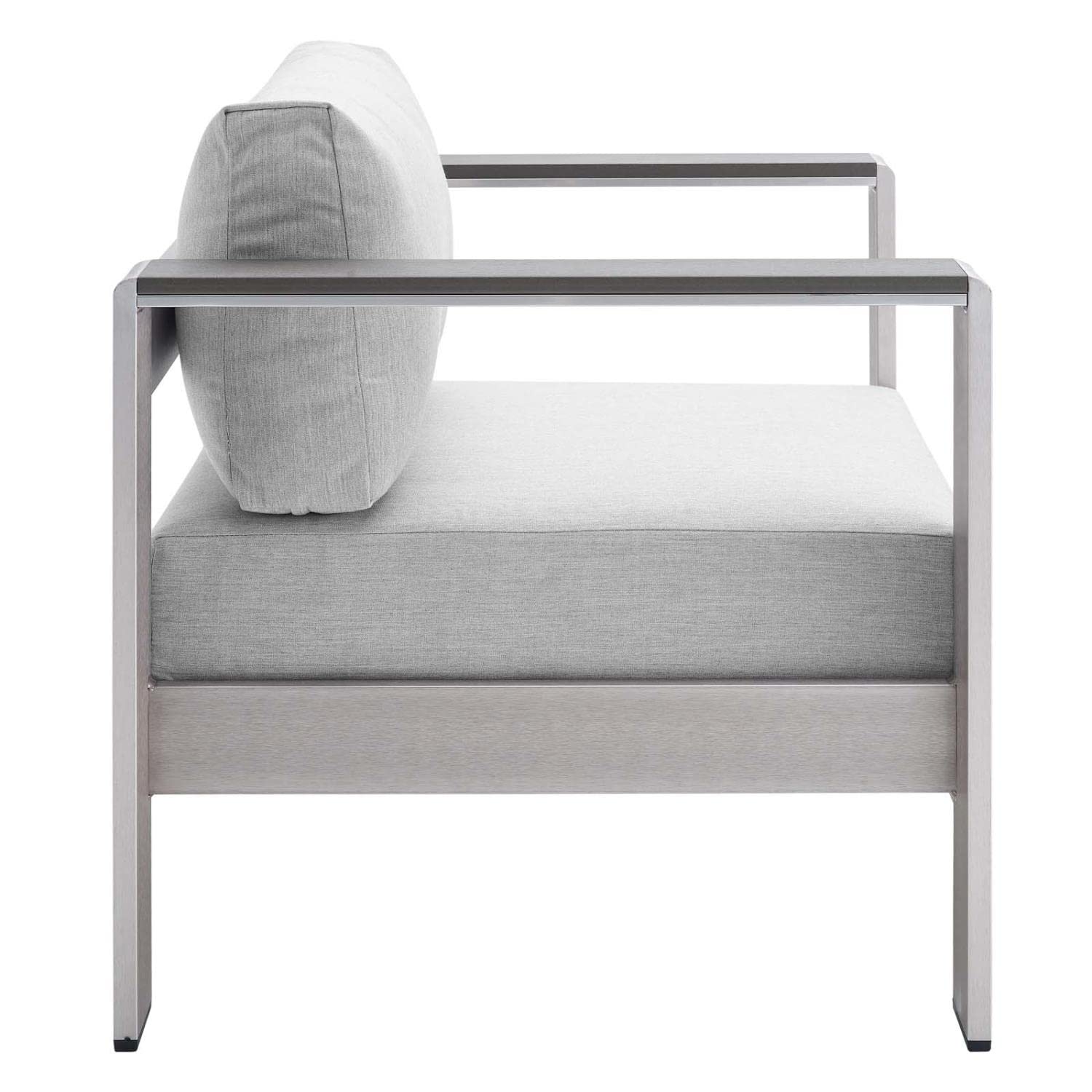 kitchen and dining room sets | CasaFoyer Shore Aluminum 4 Piece Outdoor Patio Furniture Set | Weather Resistant | Sunbrella Cushions | Sofa, Armchairs, Coffee Table | casafoyer.myshopify.com