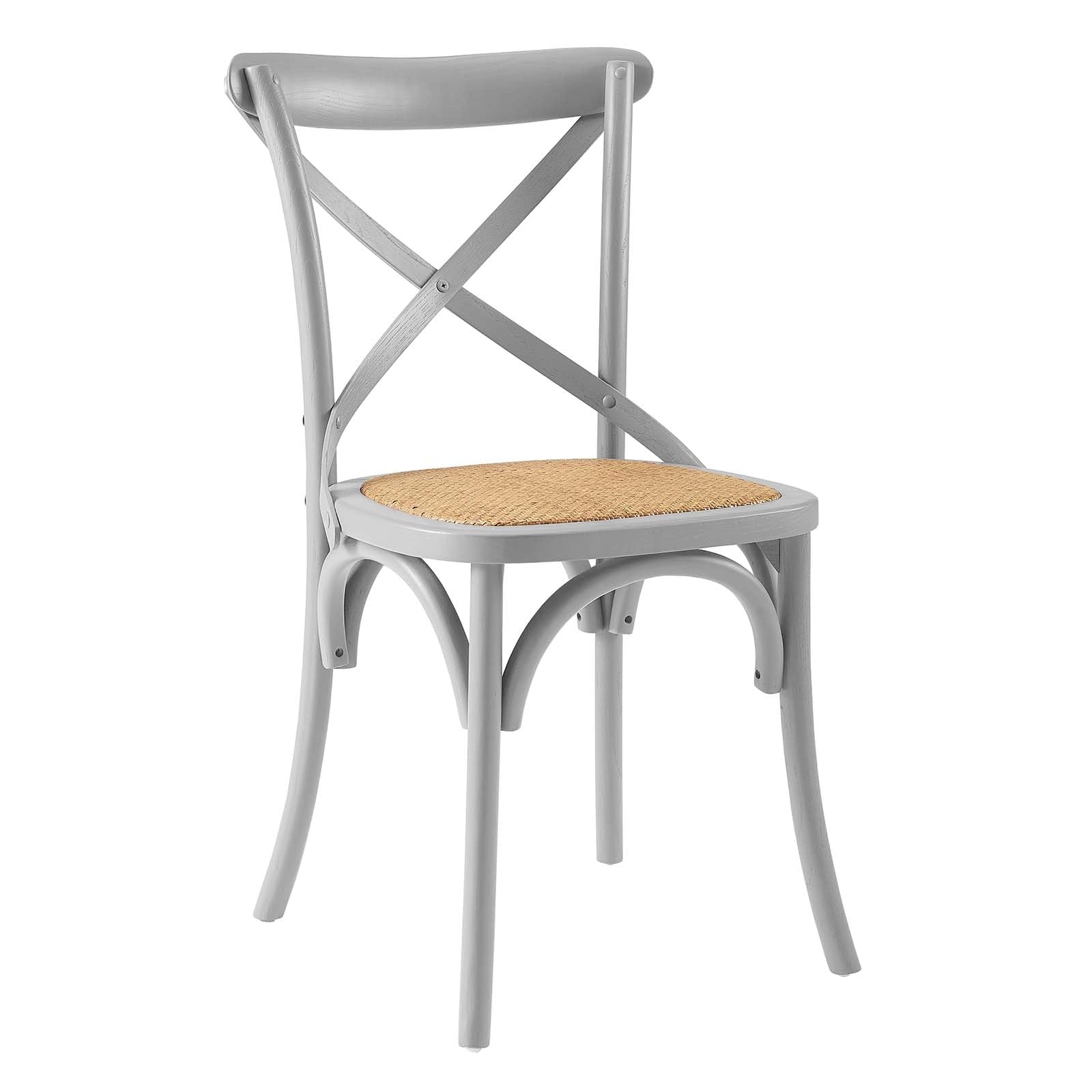 home office desk chairs | CasaFoyer Gear Dining Side Chair | Rustic-Contemporary | Fully Assembled | Wooden Backrest | Tapered Legs | Ideal for Country Cottages & Urban Homes | Light Gray | casafoyer.myshopify.com