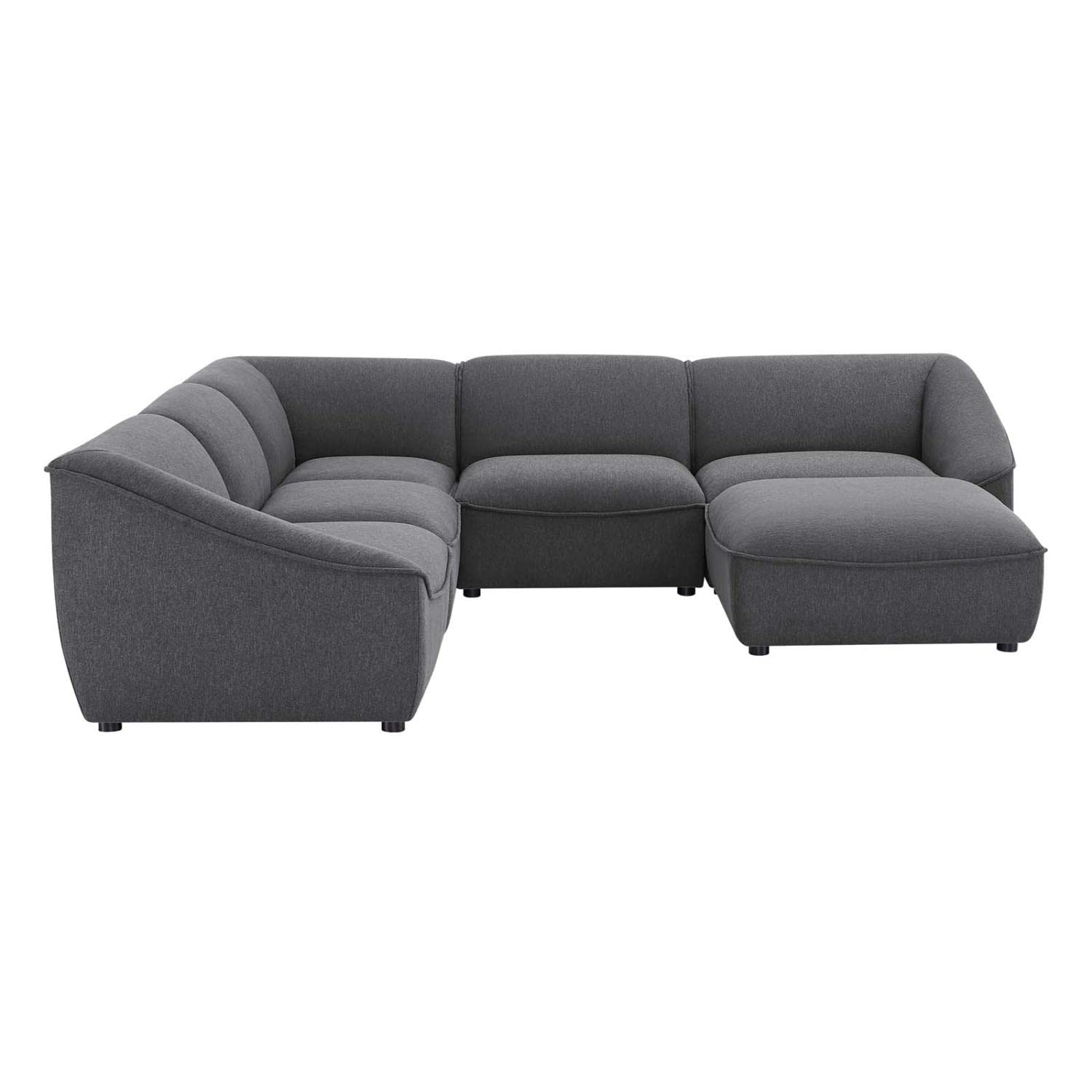 kitchen and dining room sets | CasaFoyer Comprise Upholstered 6-Piece Sectional Sofa | Ultimate Comfort & Relaxation | French Piping | Plush Seating | Solid Wood | Customizable | casafoyer.myshopify.com