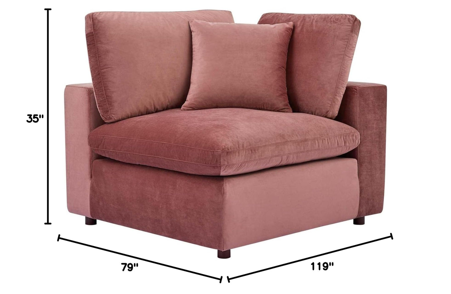 sofas | CasaFoyer Commix Luxurious Sectional Sofa | Comfortable & Stylish | Stain-Resistant Velvet Upholstery | Solid Wood Construction | Foam Padded Cushions | Includes Armless Chair, Ottoman, & Corner Chairs | 331 lbs Weight Capacity | Plastic Foot Glides | casafoyer.myshopify.com