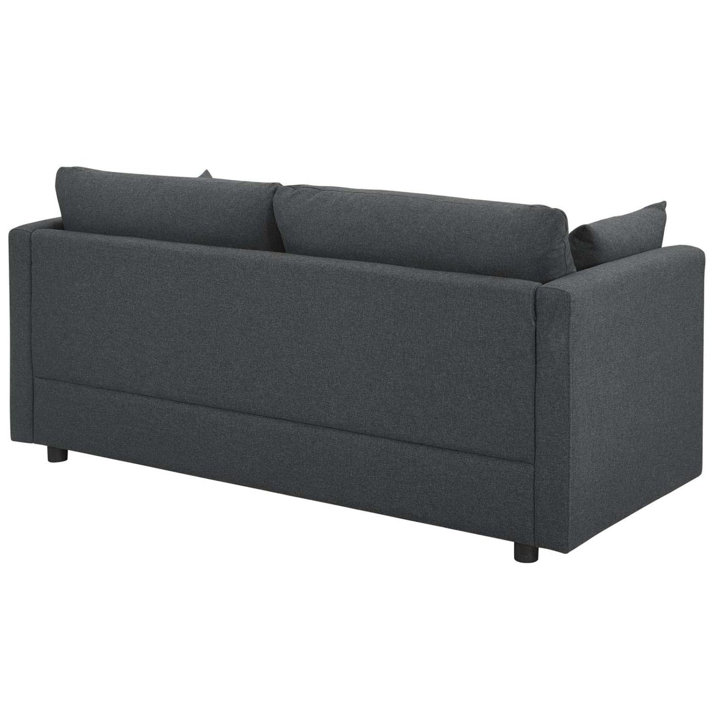 kitchen and dining room sets | CasaFoyer Activate Upholstered Fabric Sofa & Armchair Set | Cozy & Versatile | Soft Polyester | Modern Design | Rounded Cushion Corners | Accent Pillows | Wood Legs | Sturdy & Durable | Easy to Unpack | Gray | casafoyer.myshopify.com