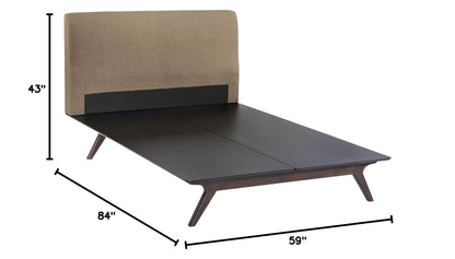 adjustable bed bases | CasaFoyer Tracy Queen Bedroom Set | Toffee Brown Stained Bed with Foam Padded Headboard | Includes Nightstand | Mattress & Boxspring Not Included | casafoyer.myshopify.com