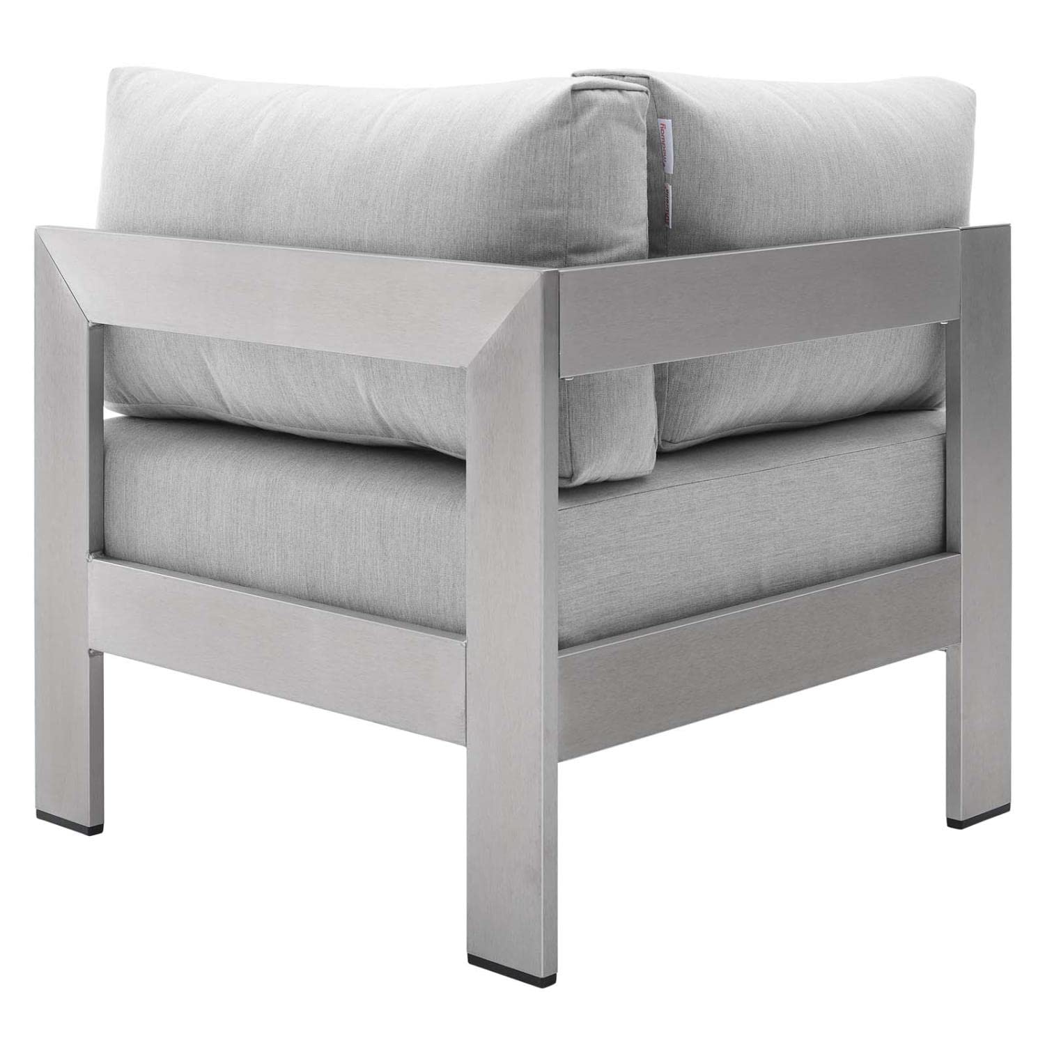 sofas | CasaFoyer Shore Outdoor Aluminum Corner Sofa | Weatherproof | Sunbrella Fabric | Sturdy Frame | Perfect for Outdoor Relaxation | Silver Gray | casafoyer.myshopify.com