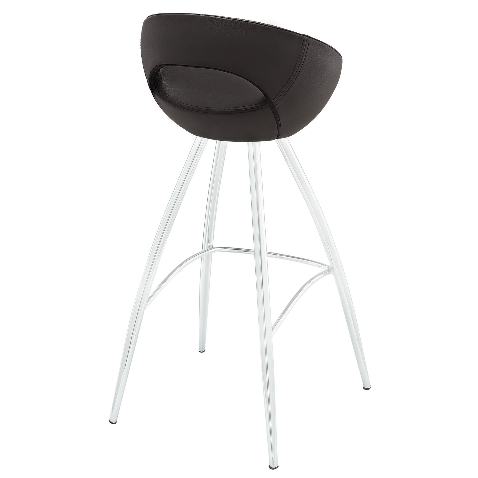barstools | CasaFoyer Persist Modern Bar Stool | Chrome-Plated Stainless Steel | Cushioned Vinyl Seat | Timeless Design for Vibrant Experiences | casafoyer.myshopify.com