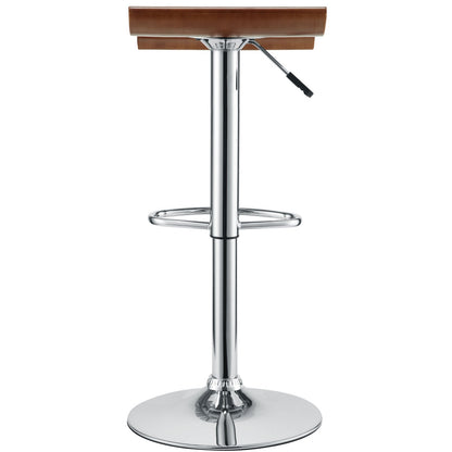 barstools | CasaFoyer Bentwood Bar Stool | Chrome Steel Frame | Adjustable Height | Natural Wood Finish | LEM Piston Stool Inspired | Ideal for Home Bar or Counter Seating | casafoyer.myshopify.com