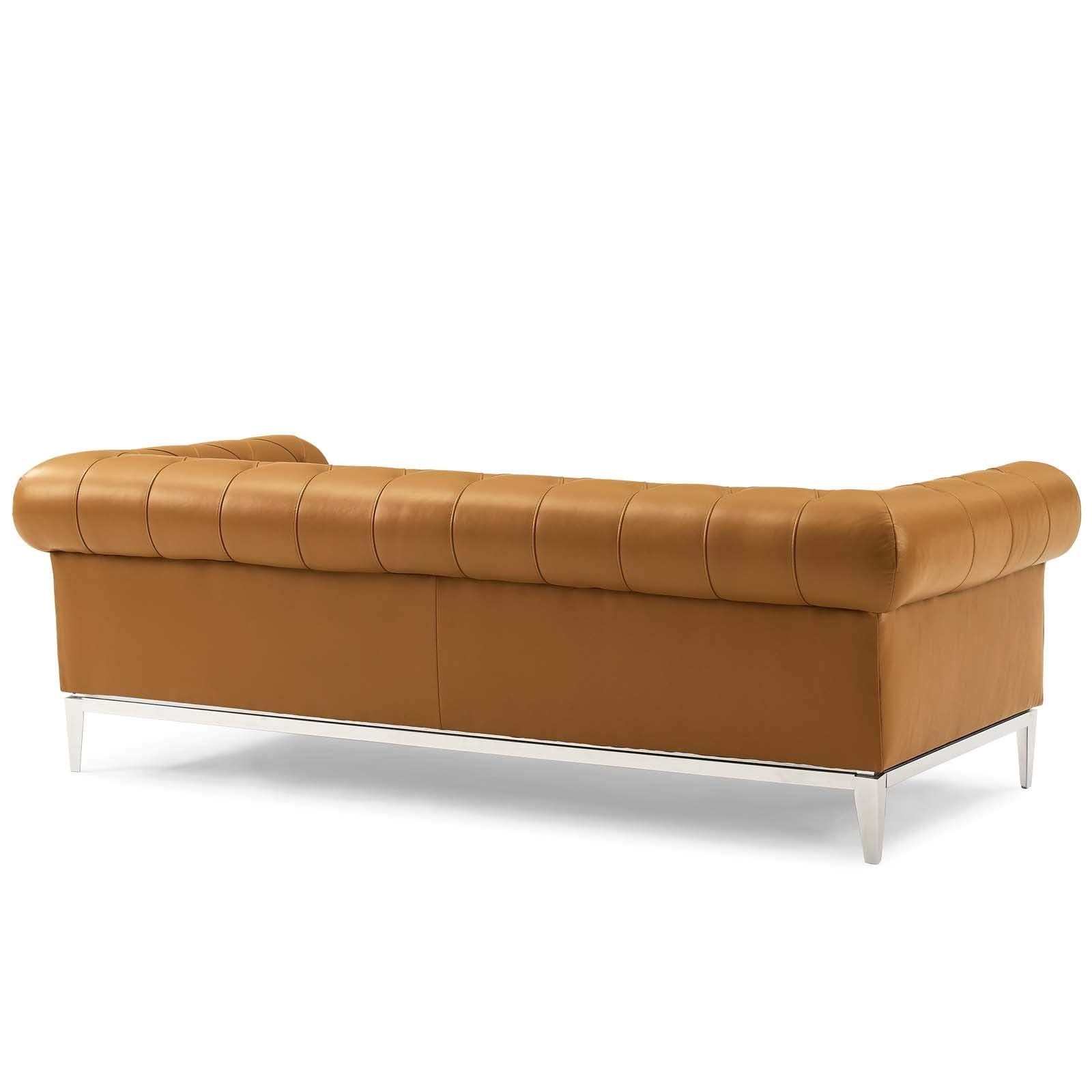 sofas | CasaFoyer Idyll Leather Chesterfield Sofa | Ultimate Luxury | Soft Leather Upholstery | Rolled Arms | Tufted Button Accents | 84 inches | Sturdy Stainless Steel Frame | 900 lbs Weight Capacity | casafoyer.myshopify.com