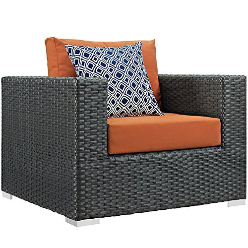 kitchen and dining room sets | CasaFoyer Sojourn Outdoor Patio Furniture Set | Sunbrella Cushions | Rattan Weave | UV Protection | Aluminum Frame | 7 Piece Sectional | casafoyer.myshopify.com