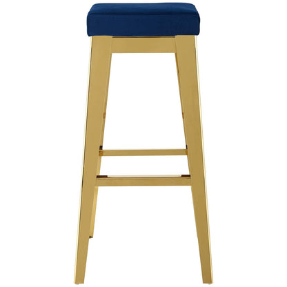 barstools | CasaFoyer Arrive Performance Velvet Bar Stool | Gold Stainless Steel Frame | Stain-Resistant Velvet Upholstery | Comfortable Cushioning | Elegant Design | casafoyer.myshopify.com