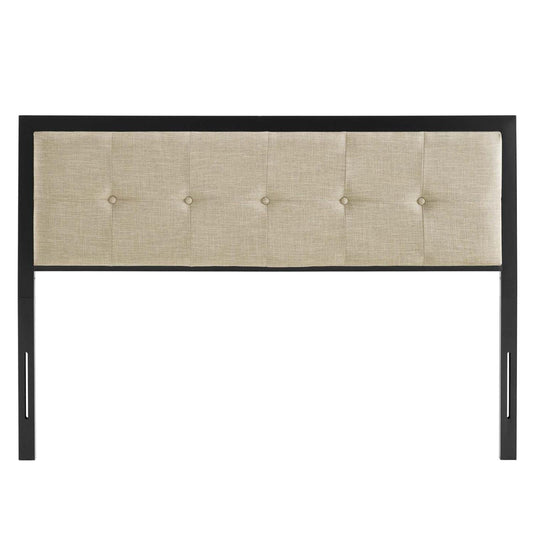 headboards | CasaFoyer Teagan Tufted Fabric King Headboard | Contemporary Sophistication | Vintage Charm | Plush Texture | Dense Foam Cushioning | Durable Metal Frame | casafoyer.myshopify.com