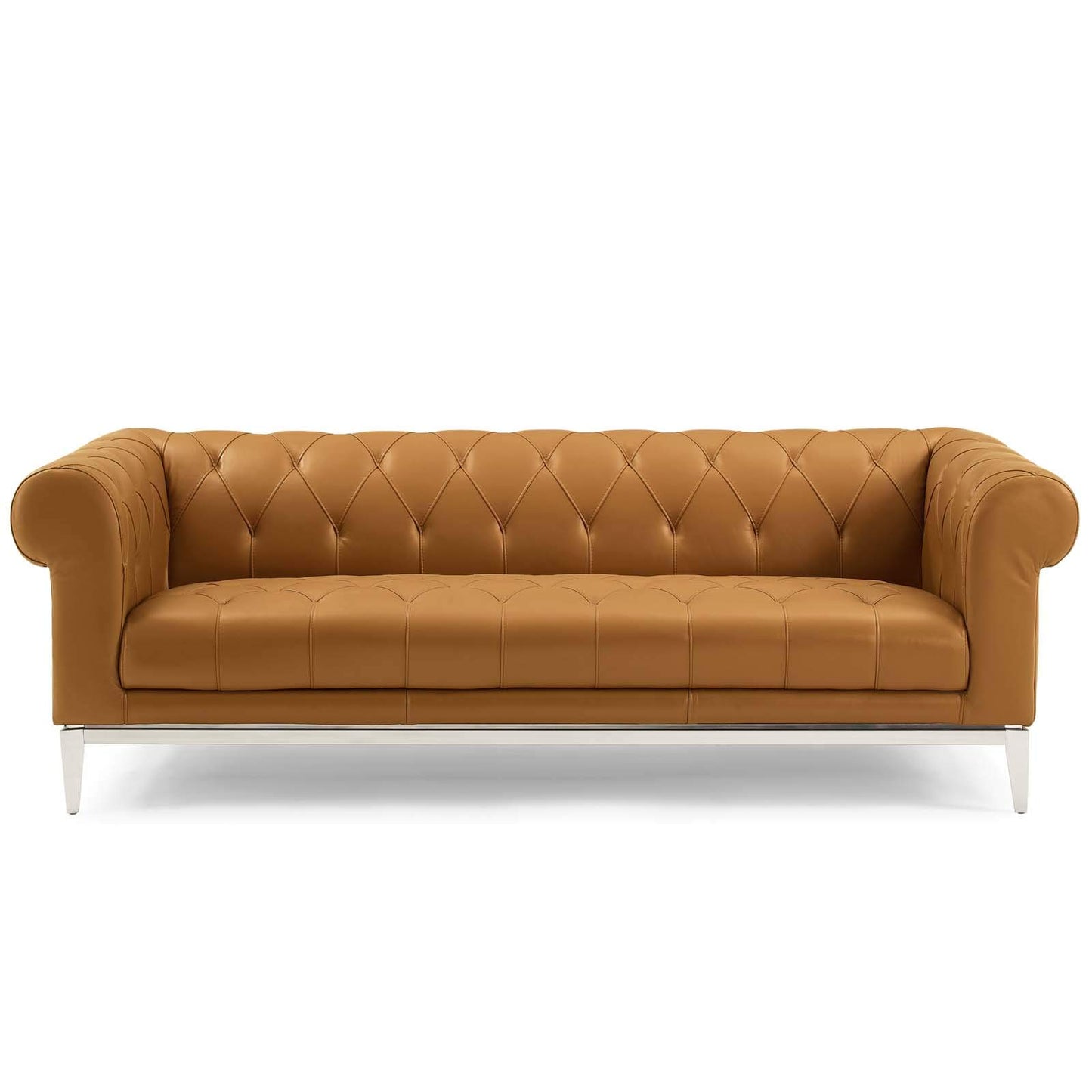sofas | CasaFoyer Idyll Leather Chesterfield Sofa | Ultimate Luxury | Soft Leather Upholstery | Rolled Arms | Tufted Button Accents | 84 inches | Sturdy Stainless Steel Frame | 900 lbs Weight Capacity | casafoyer.myshopify.com
