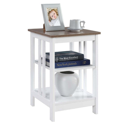 TABLE | Mission End Table with Shelves by Ergode | Sleek Surface Top | Extra Storage | Durable Construction | Perfect for Living Areas | Mission Collection | casafoyer.myshopify.com