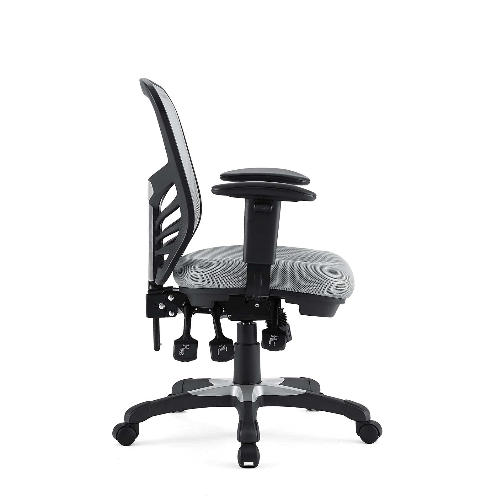 home office desk chairs | CasaFoyer Articulate Mesh Office Chair | Adjustable Back Height, Seat Depth, Armrests | Breathable Mesh Back, Plush Cushion Seat | Tilt Tension, Lock Functions | Glide on Carpeted Floors | Gray Color | casafoyer.myshopify.com