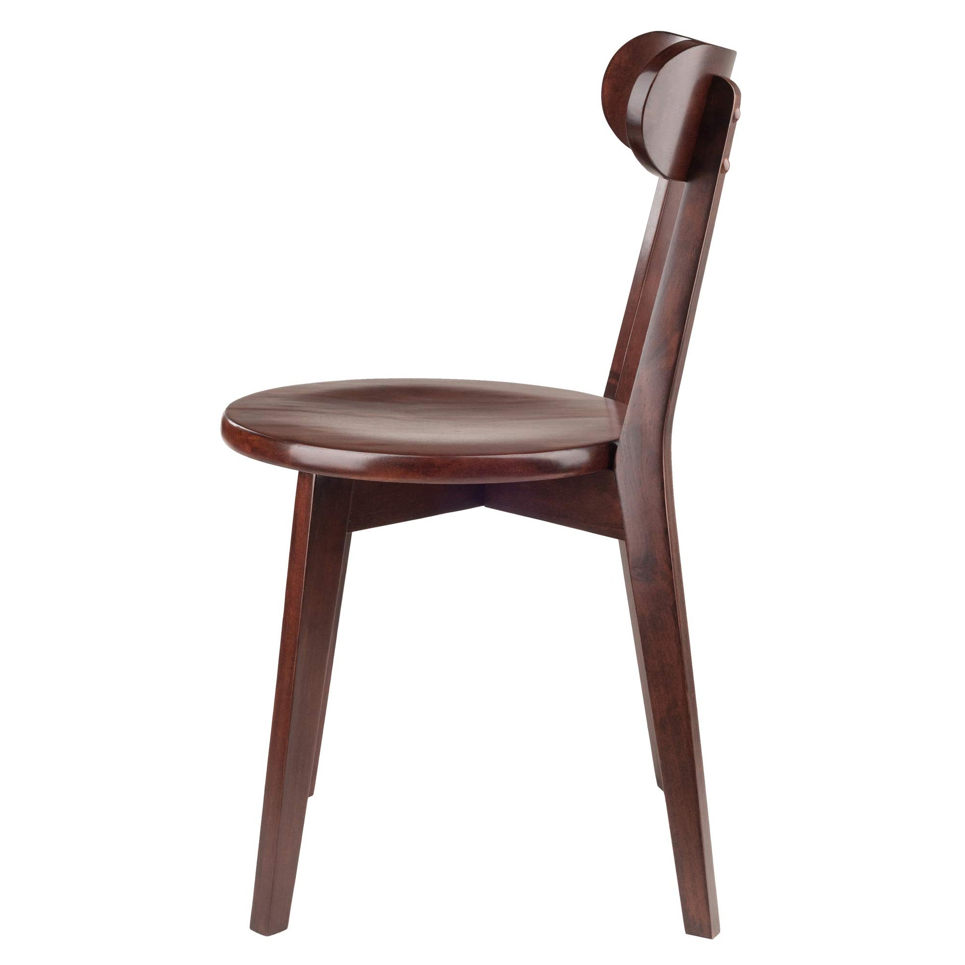 Sofa & chair Sets | CasaFoyer Pauline Chairs - Set of 2 | Contemporary Diner Style | Solid Wood | Walnut Finish | Comfortable Curved Backrest | Assembly Required | 17.32 W x 18.96 D x 31.59 H | 220 lbs Seating Weight | casafoyer.myshopify.com