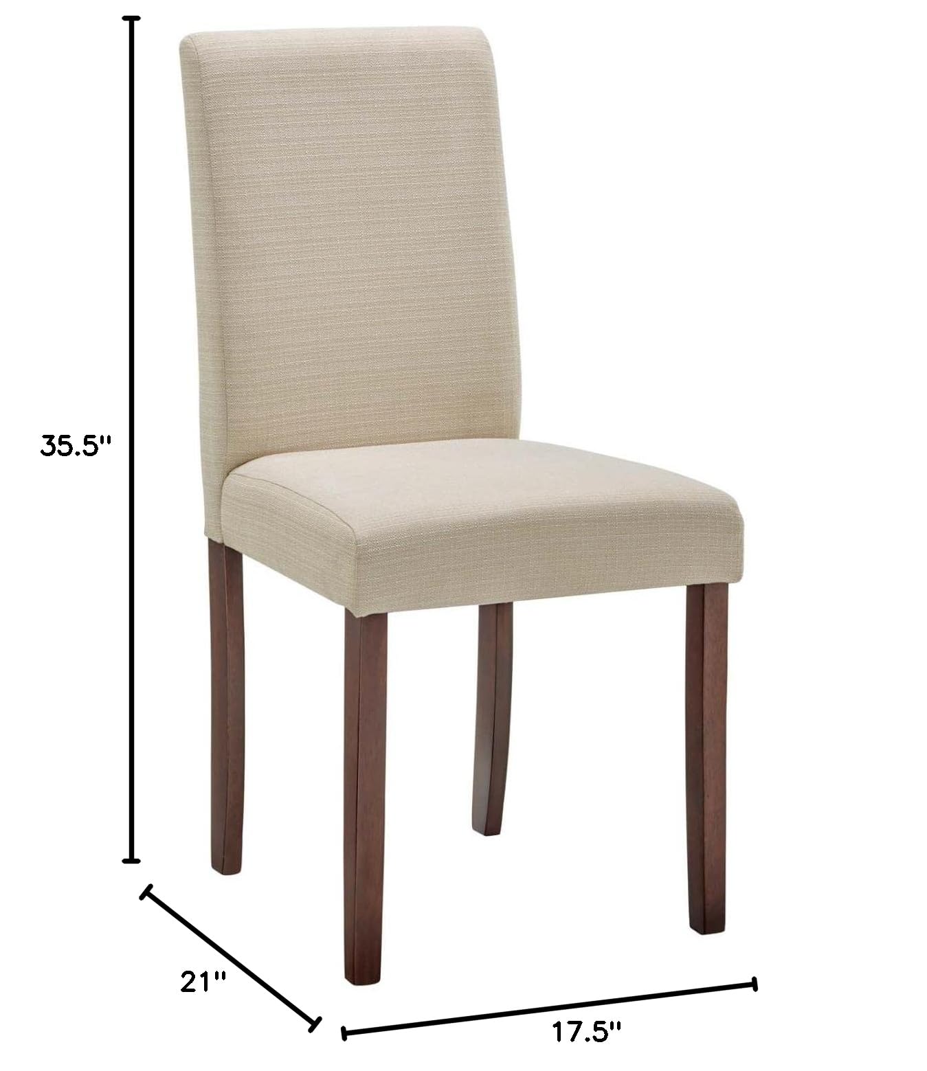 home office desk chairs | CasaFoyer Prosper Modern Fabric Upholstered Parsons Dining Chair Set | Elegant & Comfortable Seating | Dining, Kitchen, Living Room | Sturdy Frame, Soft Upholstery | Contemporary Homes | Set of 2 | casafoyer.myshopify.com