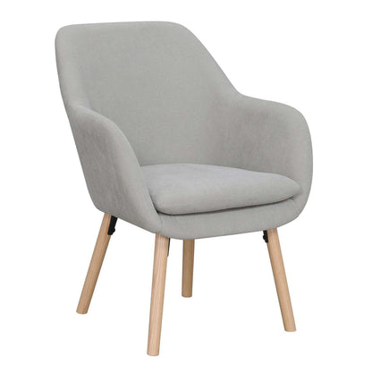 TABLE | CasaFoyer Take a Seat Charlotte Accent Chair | Stylish & Versatile | Solid Red Oak Legs | Linen Fabric | Detachable Foam Cushion | Perfect for Relaxation, Decor & Extra Seating | Mix & Match with Additional Chairs | casafoyer.myshopify.com