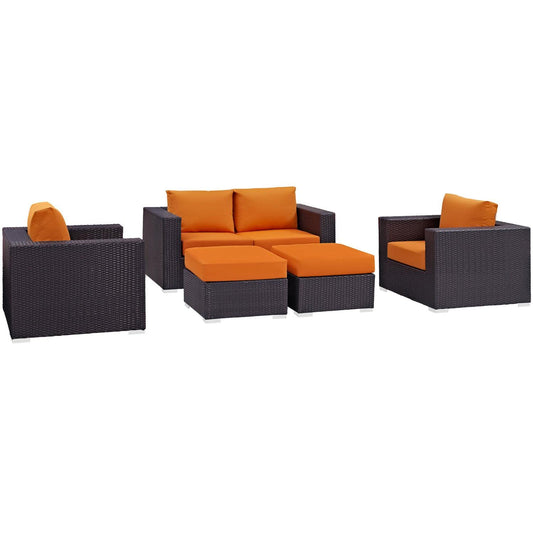 sofas | CasaFoyer Convene Outdoor Sectional Set | Durable Rattan & Aluminum Frame | Weather-Resistant Cushions | Patio Sofa, Armchairs & Ottomans | casafoyer.myshopify.com
