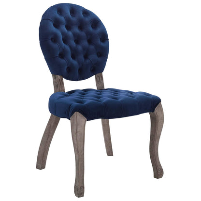 home office desk chairs | CasaFoyer Exhibit French Vintage Performance Velvet Dining Side Chair | Elegant Parisian Design | Weathered Wood Legs | Stain-Resistant Upholstery | Comfortable & Stylish | casafoyer.myshopify.com