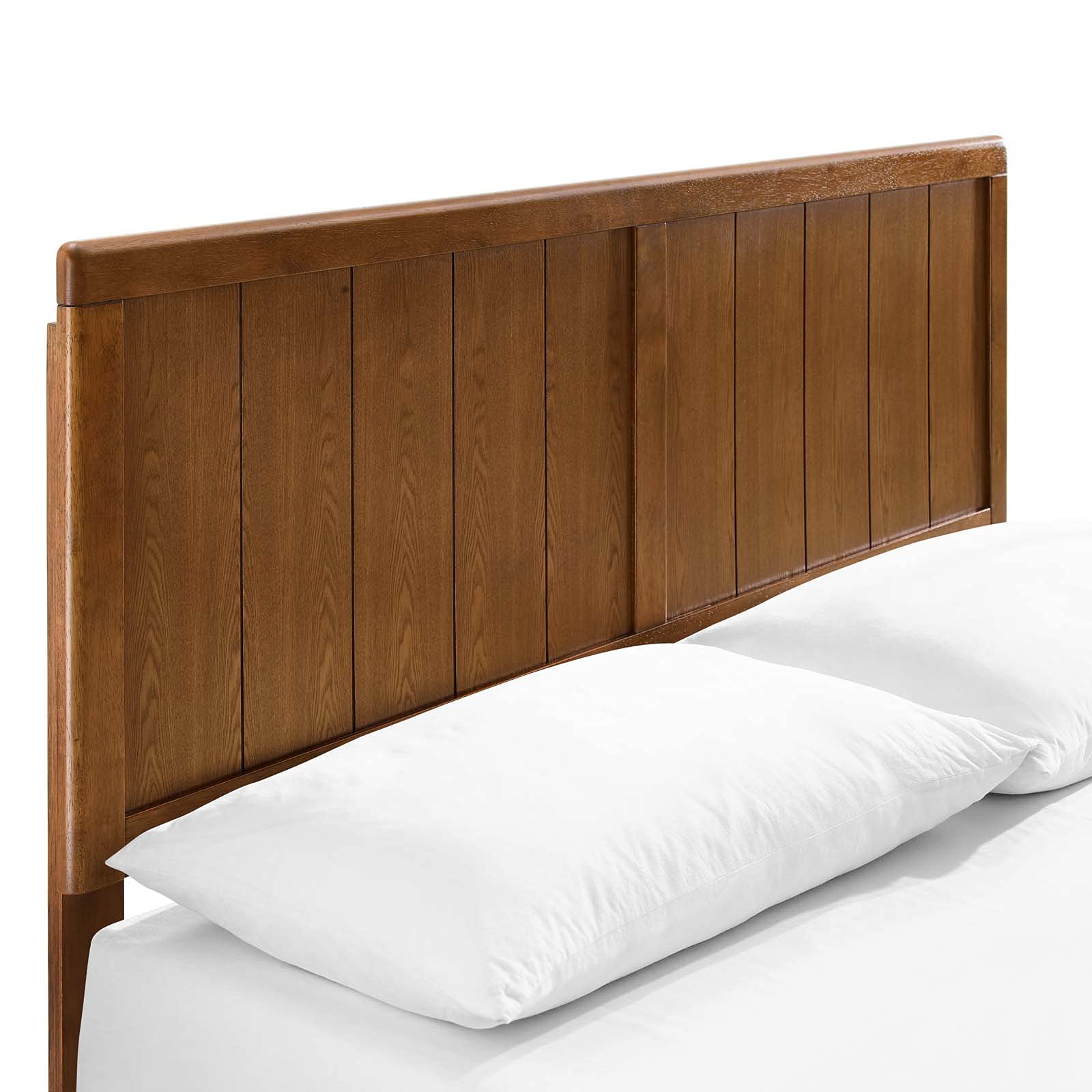 adjustable bed bases | CasaFoyer Alana Wood Full Platform Bed | Retro Charm | Durable Construction | No Box Spring Needed | Walnut Finish | casafoyer.myshopify.com