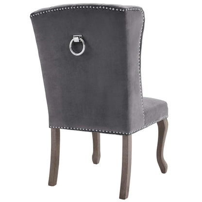 home office desk chairs | CasaFoyer Apprise Performance Velvet Dining Side Chair | French-Inspired Vintage Design | Deep-Button Tufting | Nailhead Trim | Weathered Wood Legs | Stain-Resistant | Wingback Style | Comfortable Seating | Set of 2 | casafoyer.myshopify.com