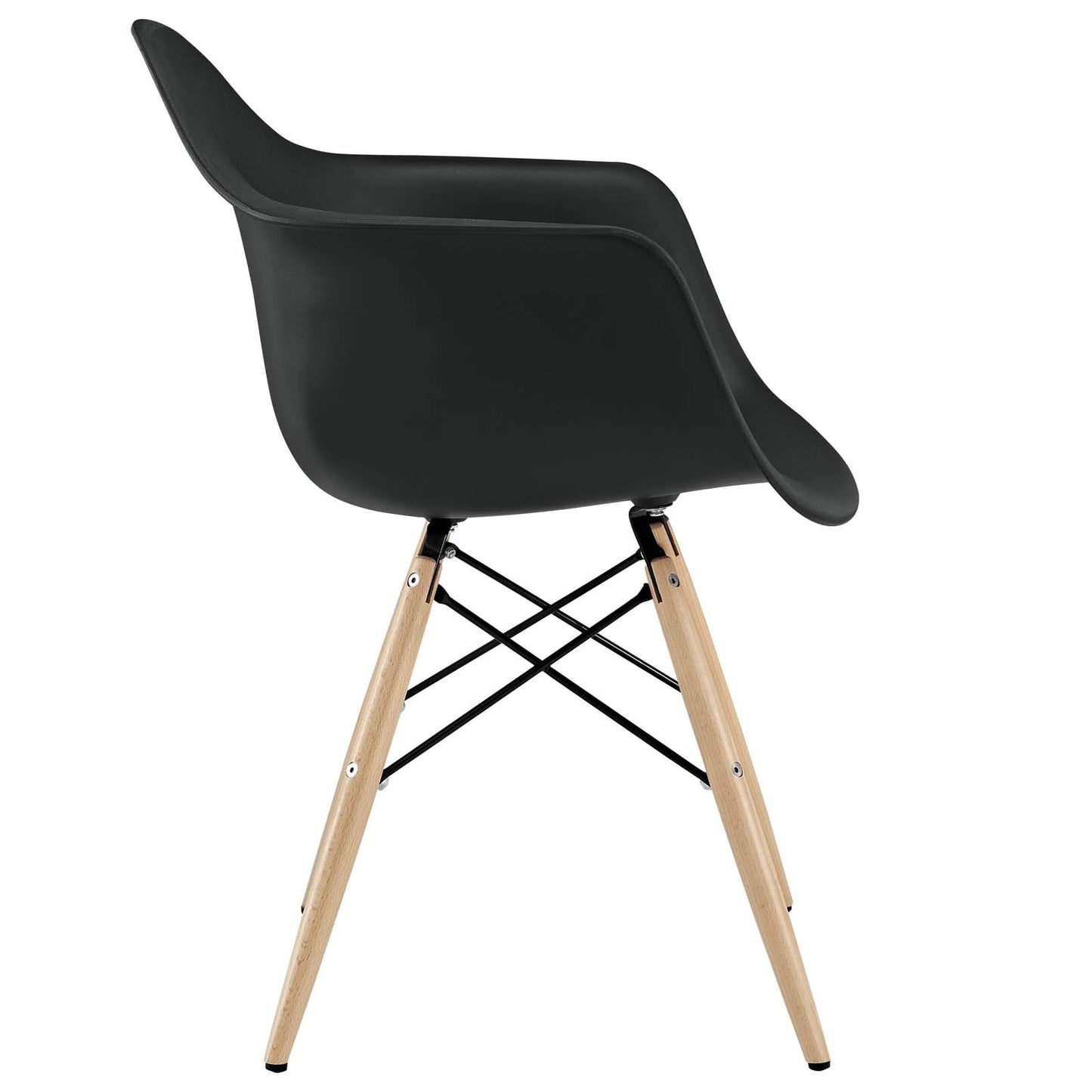 Sofa & chair Sets | Wood Pyramid Armchair | Molded Plastic Seat | Sturdy Solid Wood Base | Comfortable & Versatile | Enhance Any Room | Set of 1 | casafoyer.myshopify.com