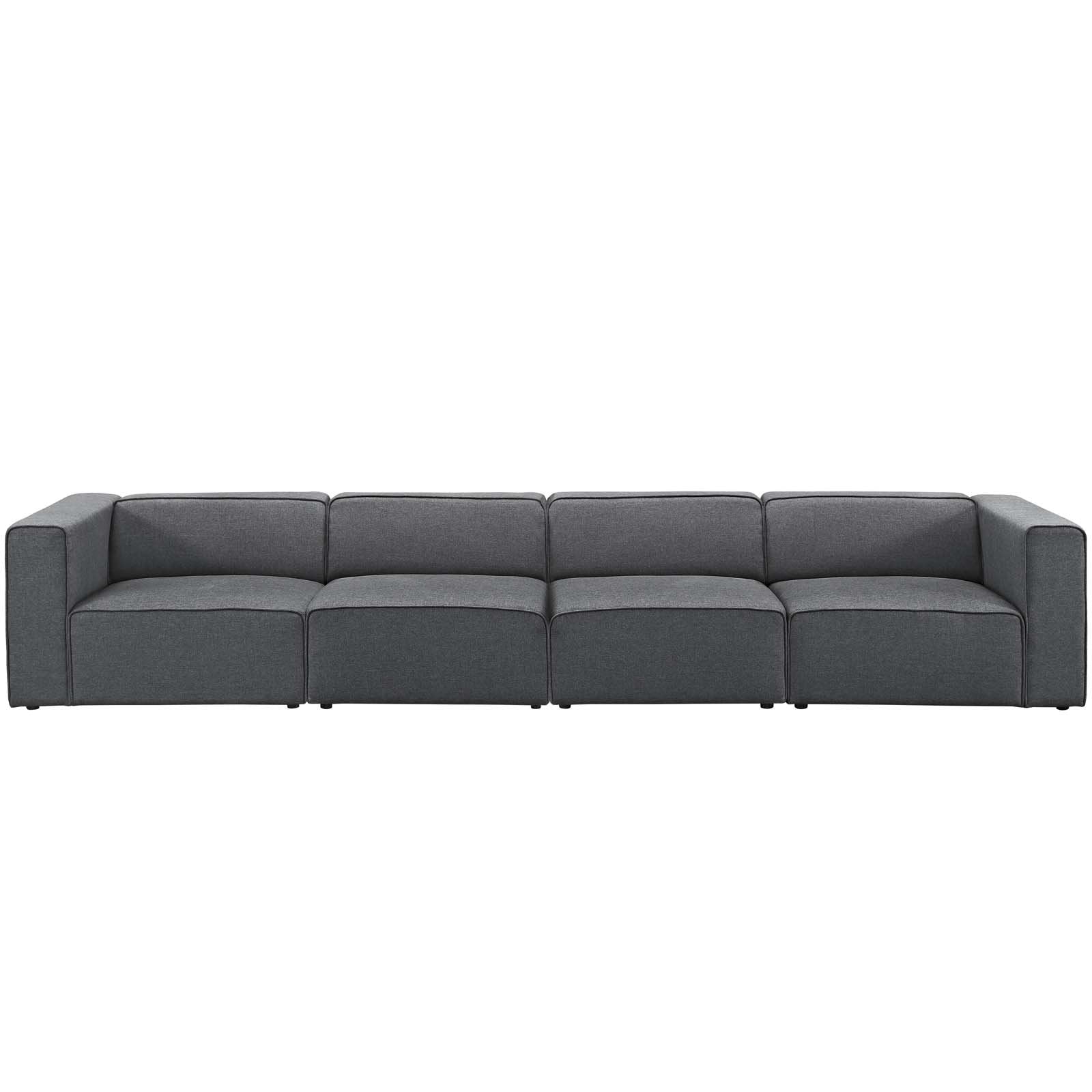 kitchen and dining room sets | CasaFoyer Mingle | 4-Piece Upholstered Fabric Sectional Sofa Set | Spacious & Comfortable | High-Quality Polyester | Perfect for Living or Lounge Room | Gray | casafoyer.myshopify.com