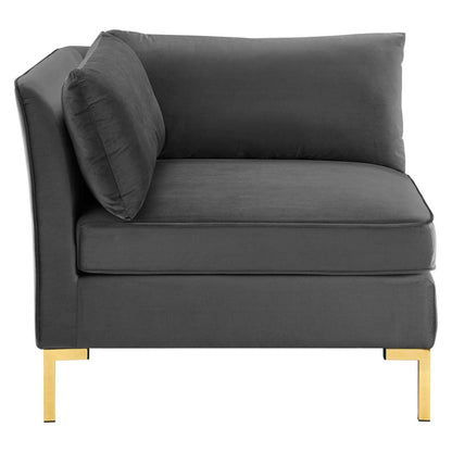 kitchen and dining room sets | CasaFoyer Ardent Performance Velvet 7-Piece Sectional Sofa | Vintage Modern Glam Deco Style | French Piping | Stain-Resistant | Gold Metal Legs | Versatile Configurations | Premium Seating | Gray | casafoyer.myshopify.com