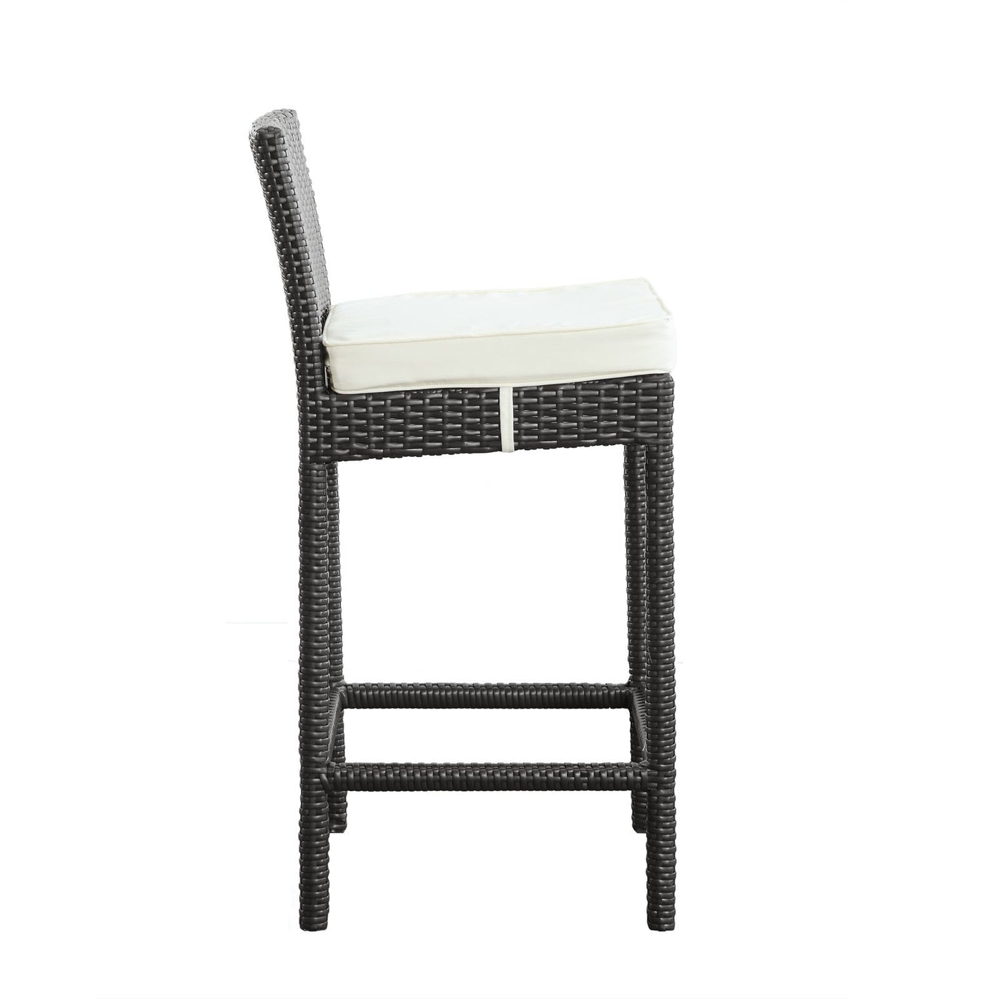 STOOL_SEATING | Lift Outdoor Patio Bar Stool Set of 2 | All-Weather Wicker Rattan | UV Resistant Cushions | Perfect for Patio, Porch, Deck | casafoyer.myshopify.com