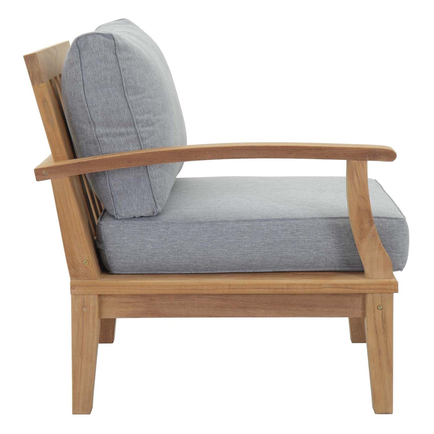 sofas | CasaFoyer Marina Teak Wood Outdoor Patio Left-Facing Sofa Chair | Luxury Design | Durable Construction | All-Weather Cushions | Assembly Required | casafoyer.myshopify.com